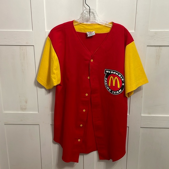 Bill Elliott NASCAR McDonald’s Racing Baseball Jersey - 1995 - Size Medium - Picture 2 of 4